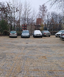 Mikołów, nowa nawierzchnia parkingu